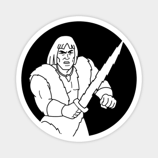 Thundarr the Barbarian, B&W Magnet